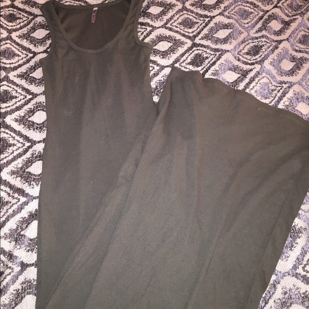 Long pencil dress, simple